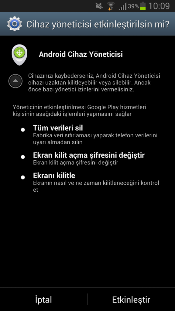 android yöneticisi 4